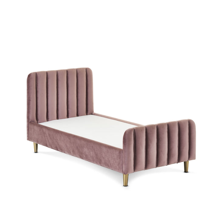 OBaby - Gatsby Velvet Toddler Bed - Pink