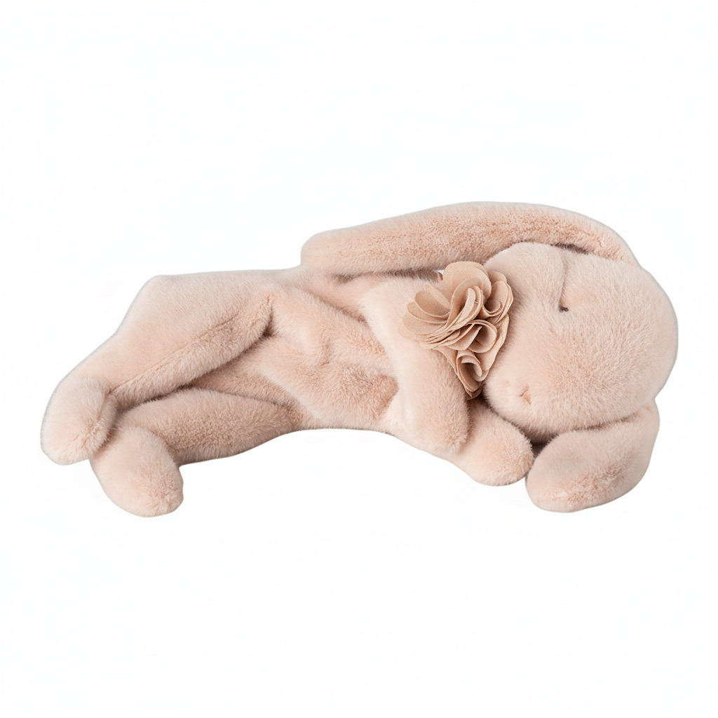 Maileg – Sleeping Bunny Plush – Powder - Mabel & Fox