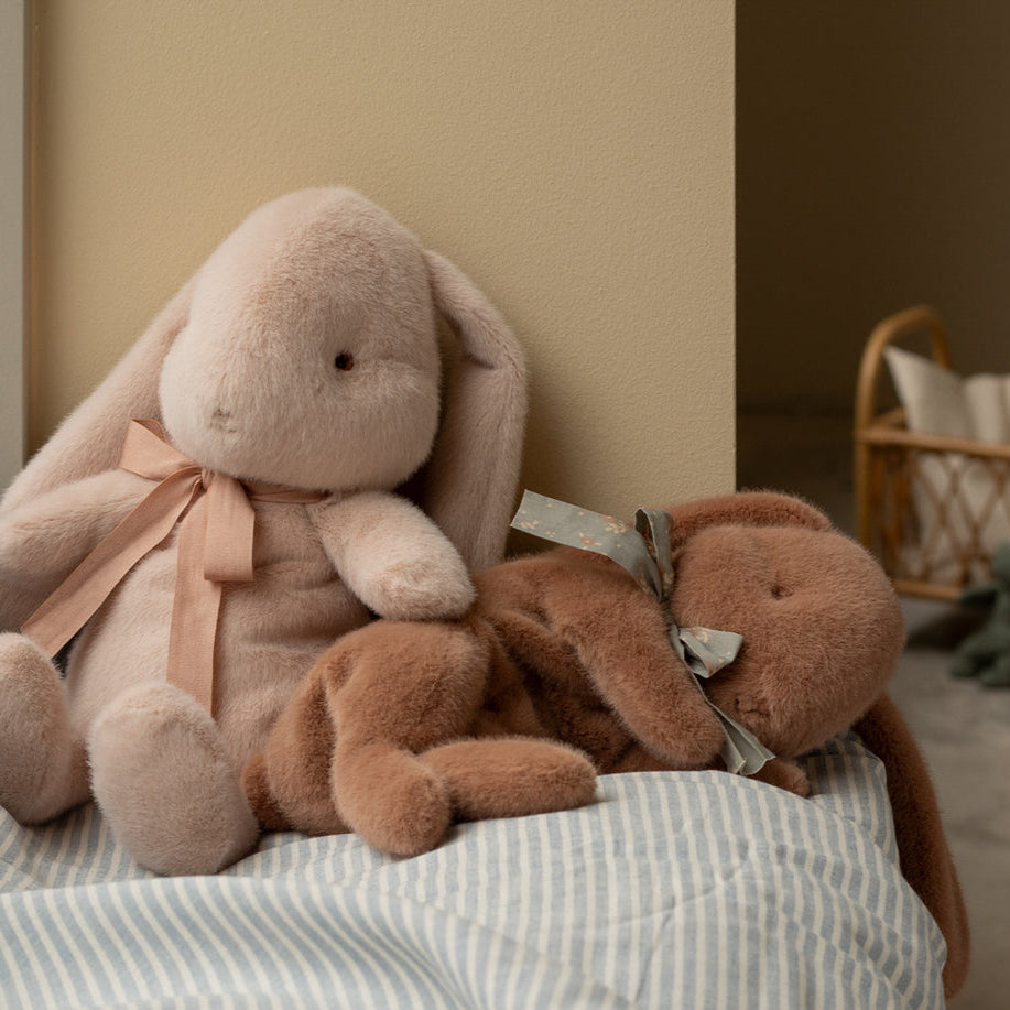 Maileg – Sleeping Bunny Plush – Soft Brown - Mabel & Fox