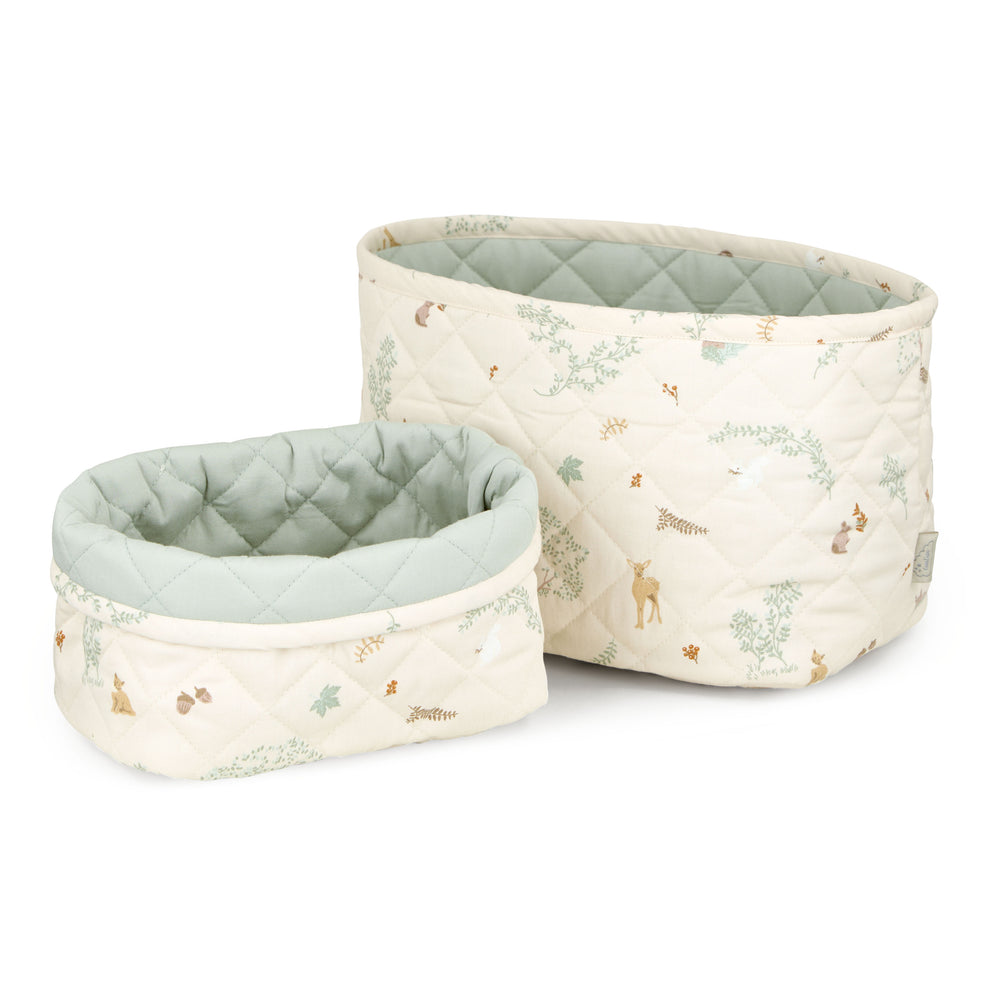 Cam Cam Copenhagen – Quilted Storage Baskets Set of 2 – Woodland