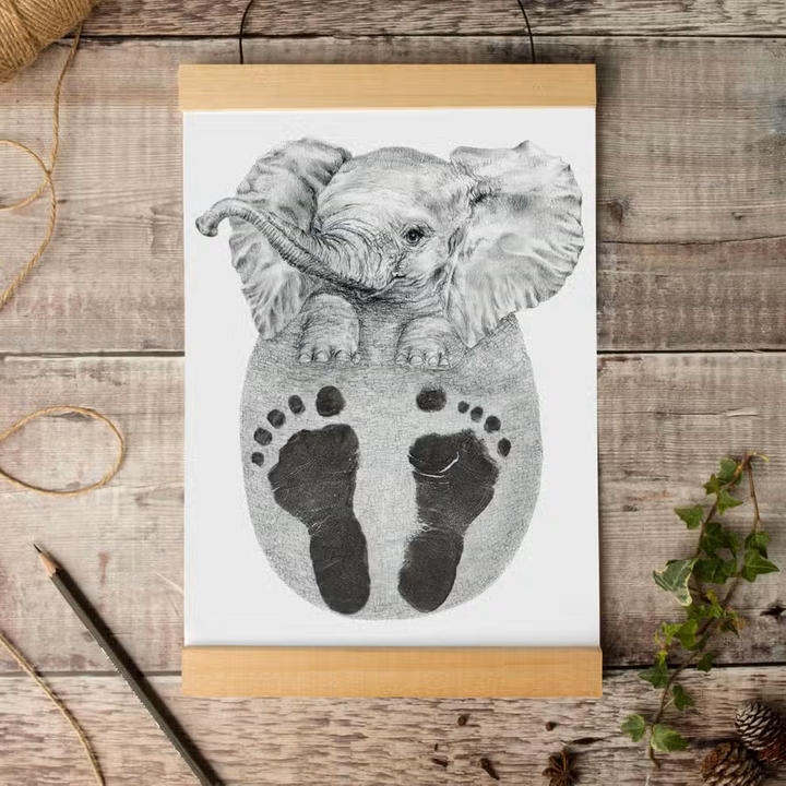 Lucy Coggle Designs - Baby Elephant Footprint Kit