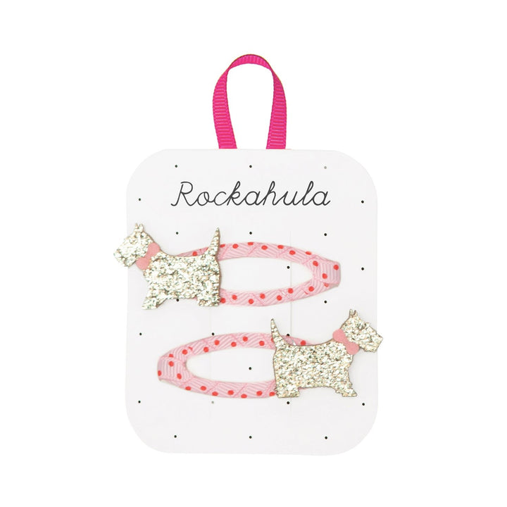Rockahula – Spotty Scottie Dog Clips