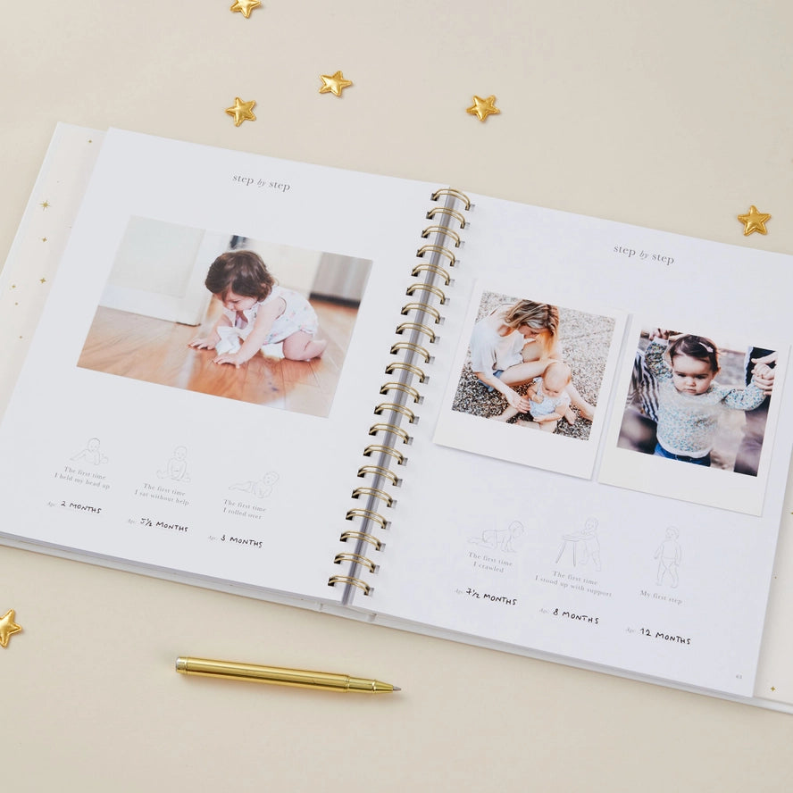 Blush & Gold - Baby Book - Pearl