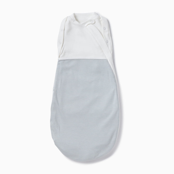 Baby Mori - Swaddle Bag - Newborn - Blue Stripe