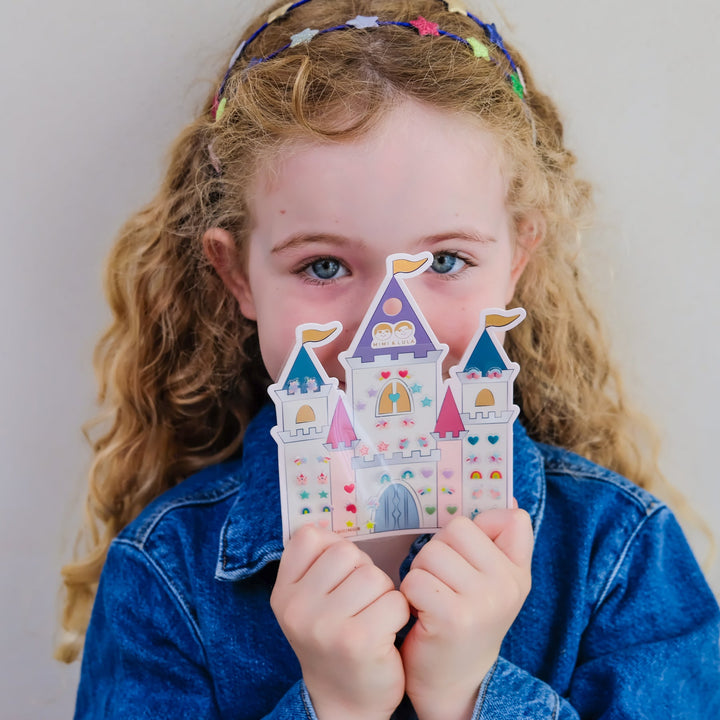 Mimi & Lula - Stick On Earrings - Rainbow Castle