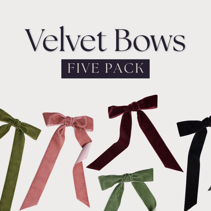 Mabel & Fox - Velvet Bow Set (5 Pcs)
