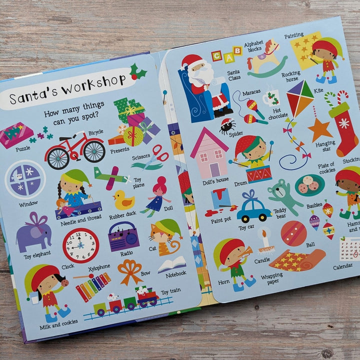 Let's Spot Christmas Festive Fold Out Book