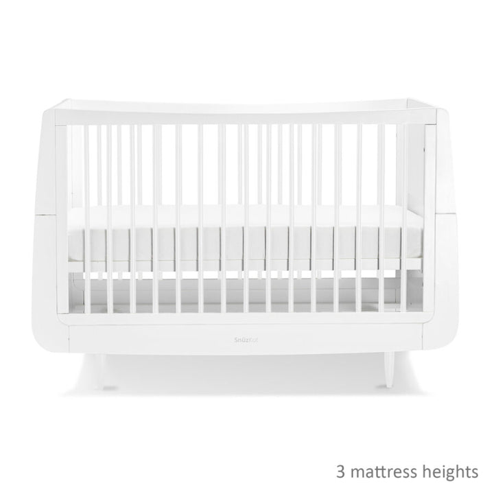 Snuz - 2 Piece Skandi White SnuzKot - Cot Bed & Changing Unit