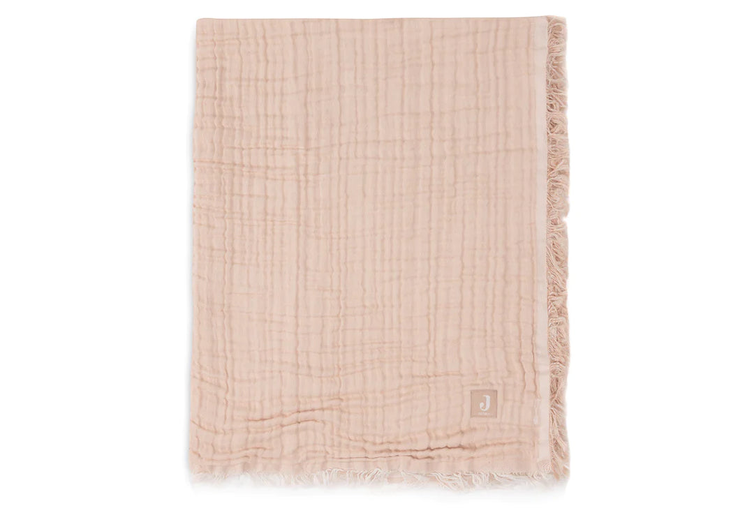 Jollein - Cot Blanket - Fringe Moonstone/Ivory