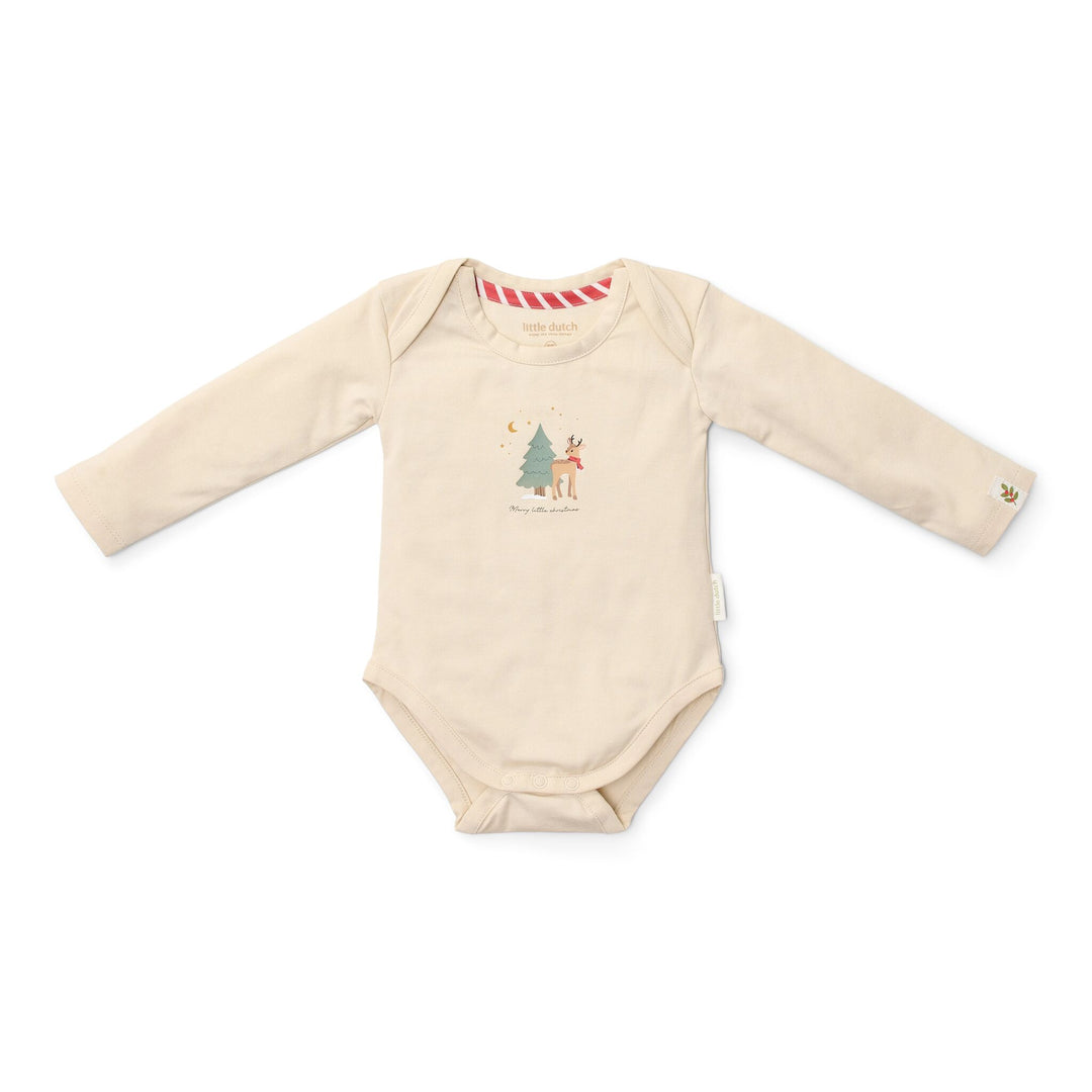 Little Dutch - Long Sleeved Bodysuit (2 Pack) - Little Christmas
