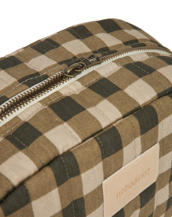 Nobodinoz-Hyde Park Vanity Case - Green Checks