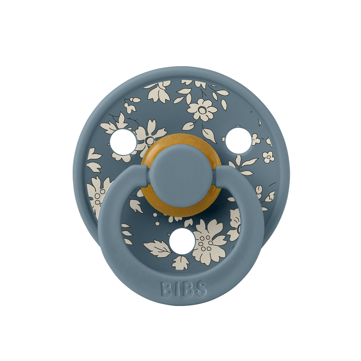 Bibs x Liberty - Colour Pacifier - Round Nipple - Capel Dusty Blue / Petrol - Mabel & Fox