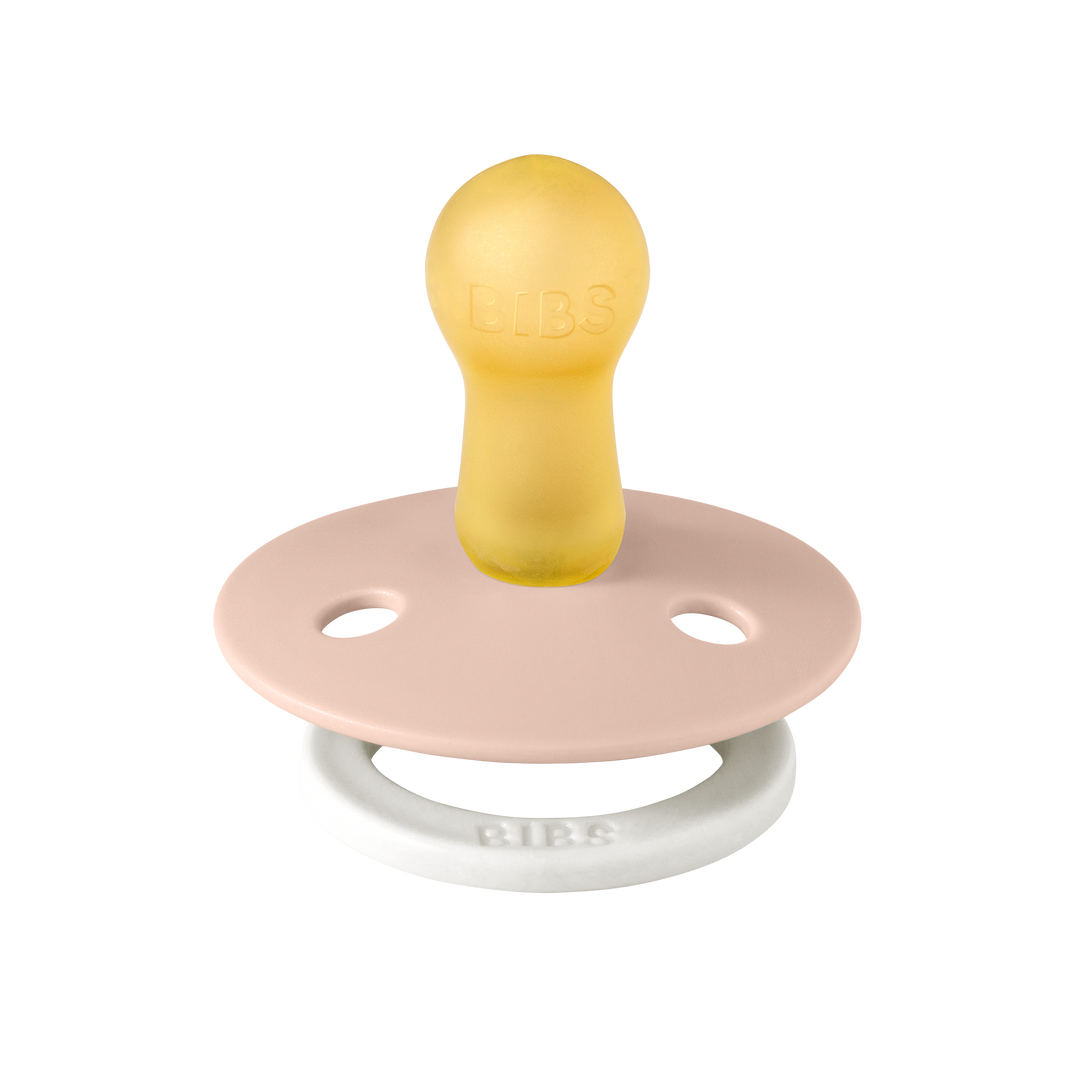 Bibs Glow Colour Pacifier Round Nipple Blush Vanilla