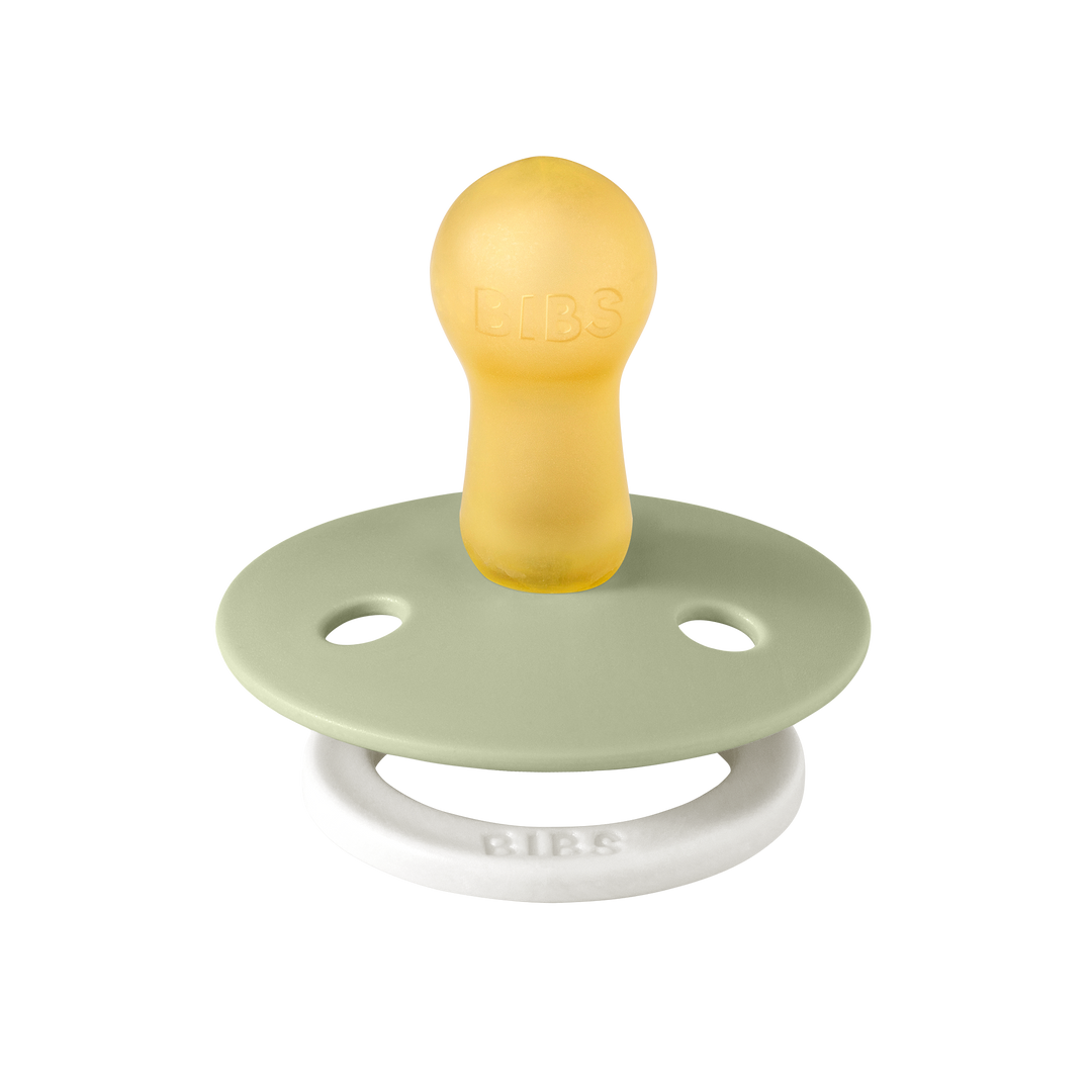 Bibs - Glow Colour Pacifier - Round Nipple - Sage / Cloud