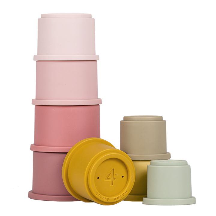 Little Dutch - Stacking Cups - Pink