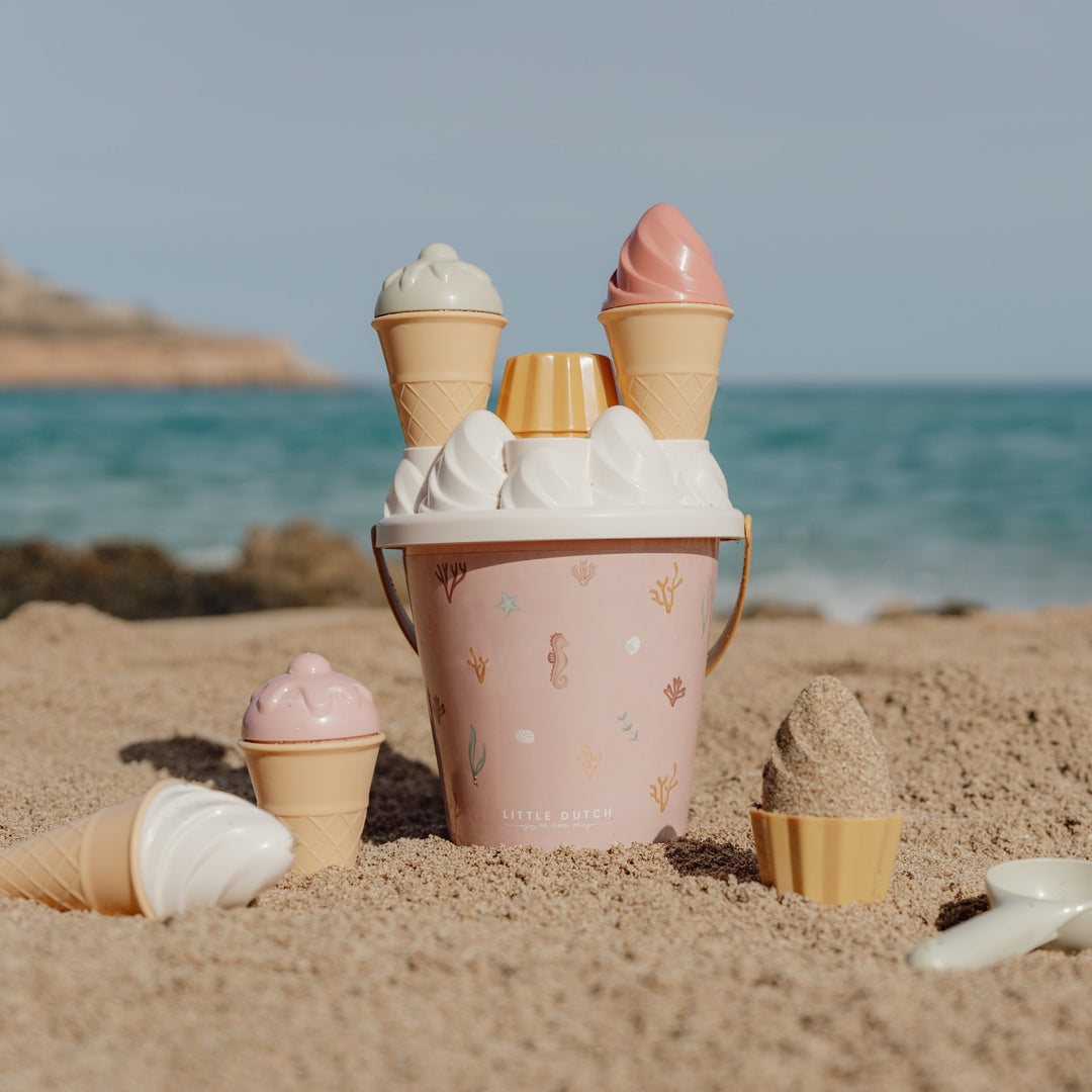 Little Dutch - Ice Cream Bucket Set - Ocean Dreams Pink