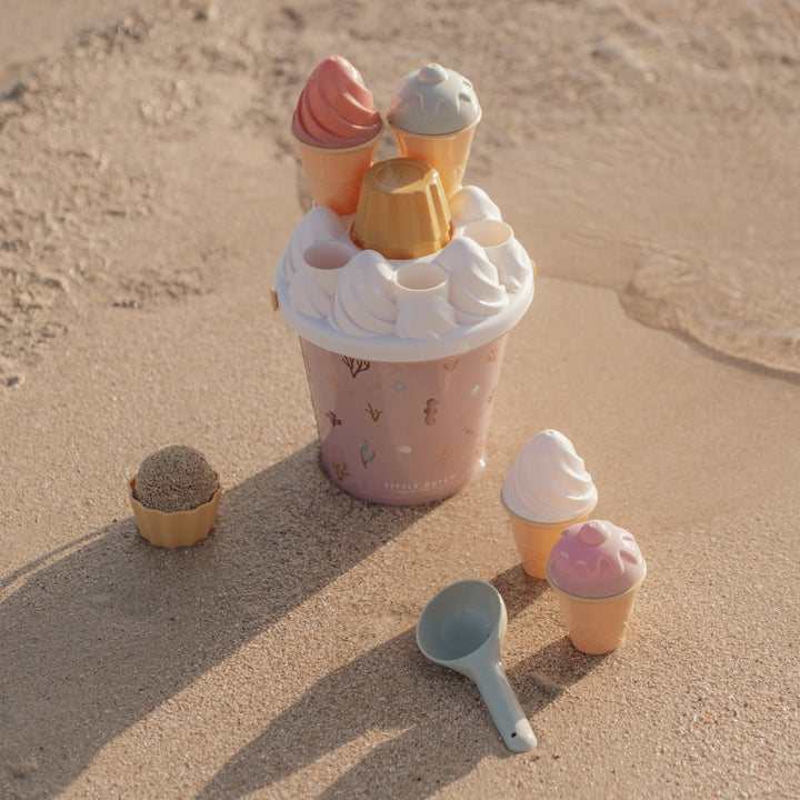 Little Dutch - Ice Cream Bucket Set - Ocean Dreams Pink