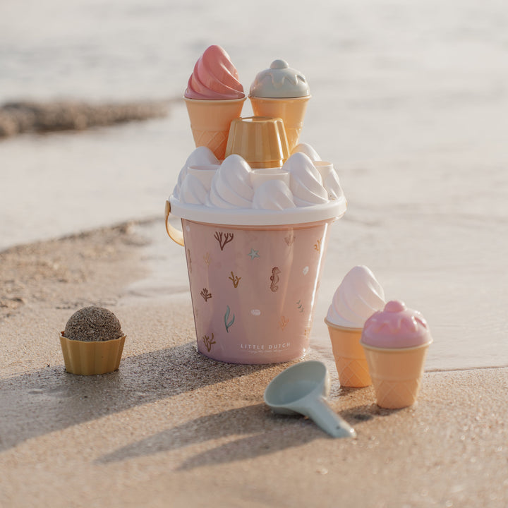 Little Dutch - Ice Cream Bucket Set - Ocean Dreams Pink