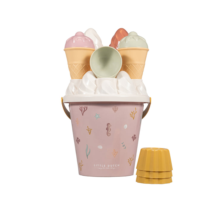 Little Dutch - Ice Cream Bucket Set - Ocean Dreams Pink