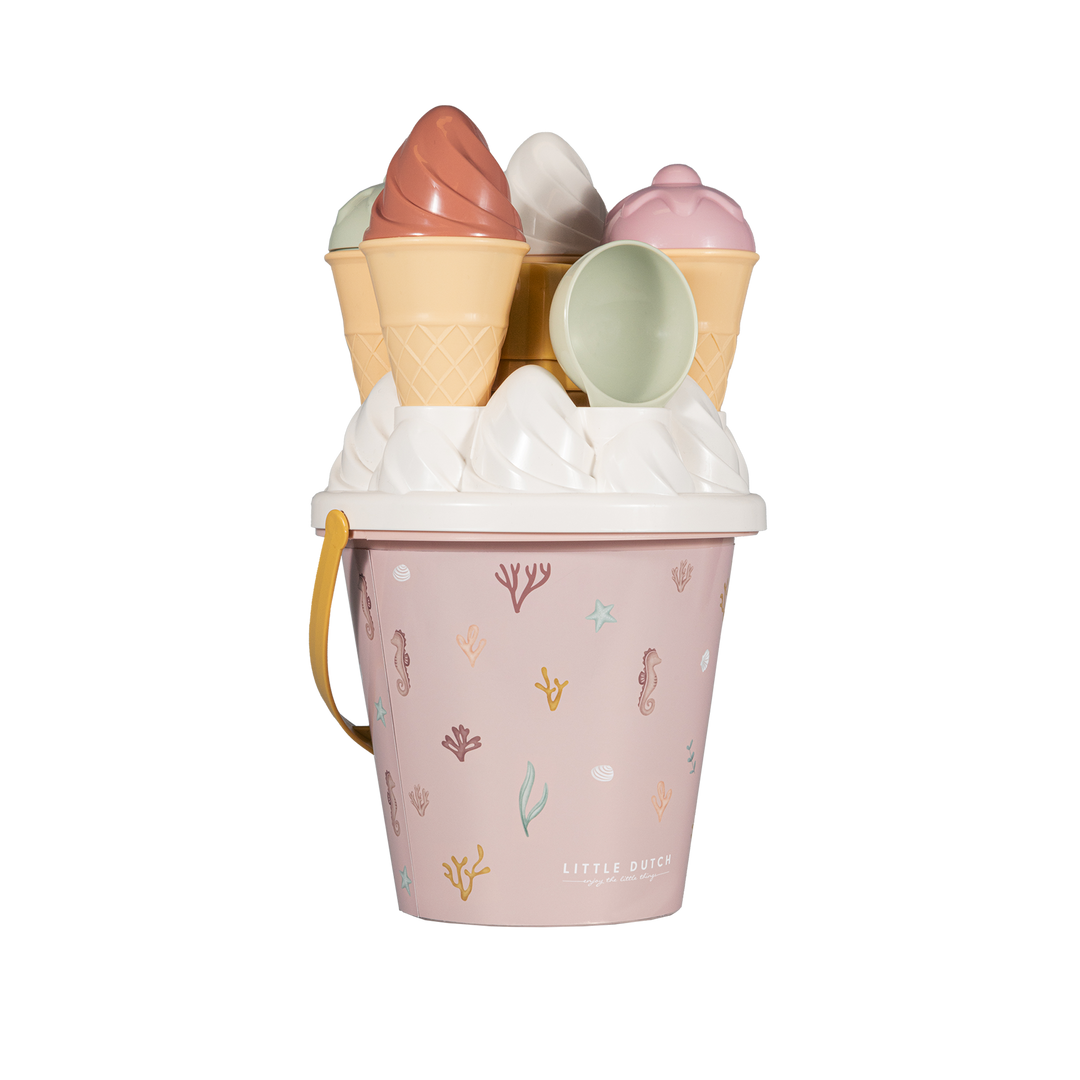 Little Dutch - Ice Cream Bucket Set - Ocean Dreams Pink