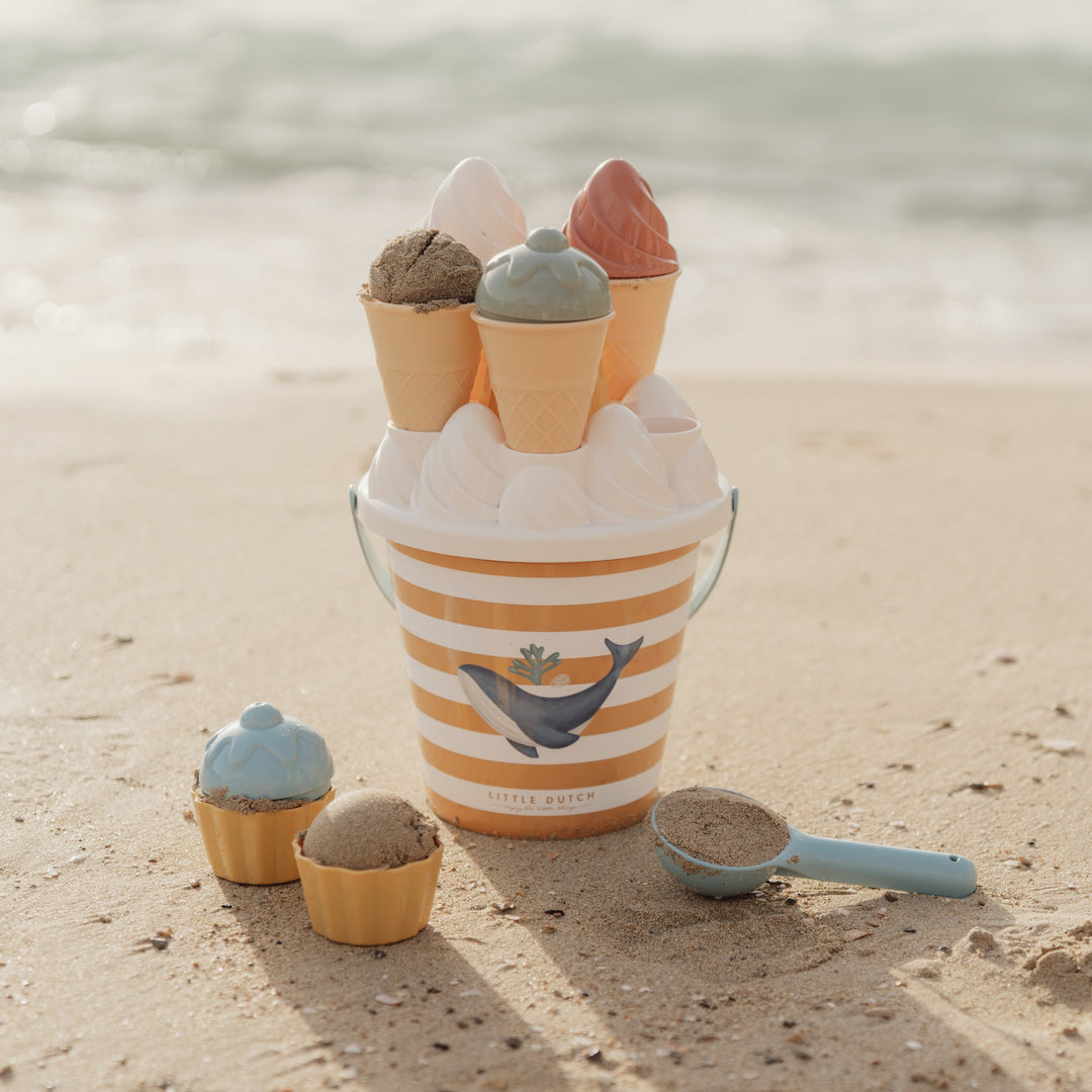 Little Dutch - Ice Cream Bucket Set - Ocean Dreams Blue