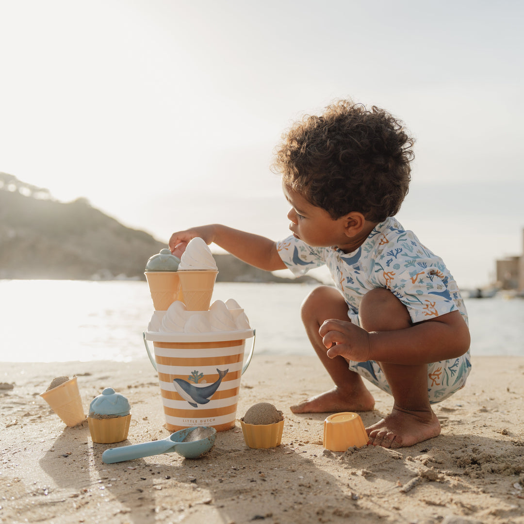 Little Dutch - Ice Cream Bucket Set - Ocean Dreams Blue