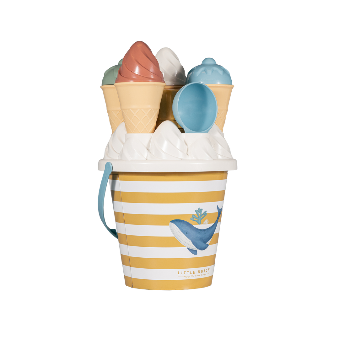 Little Dutch - Ice Cream Bucket Set - Ocean Dreams Blue