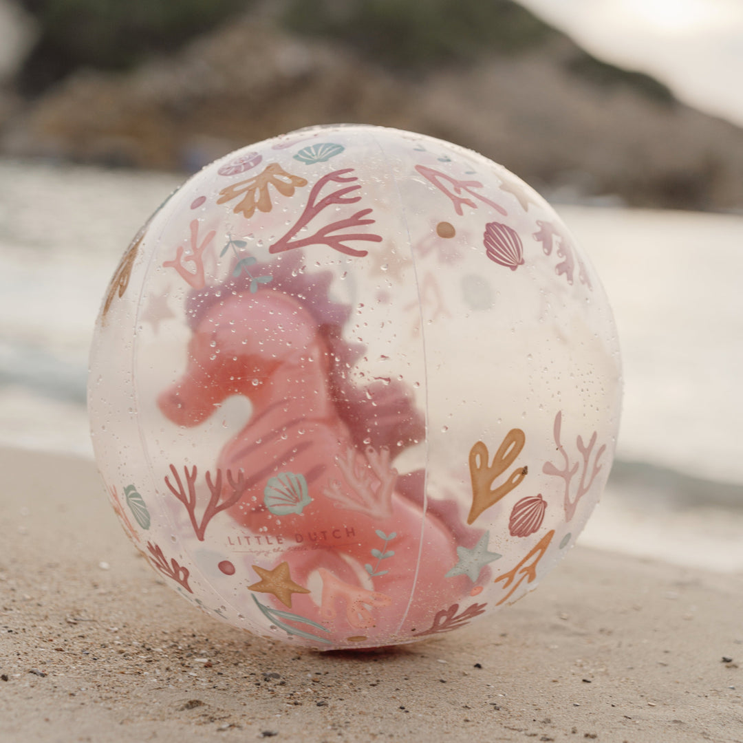 Little Dutch - 3D Beach Ball - Ocean Dreams Pink