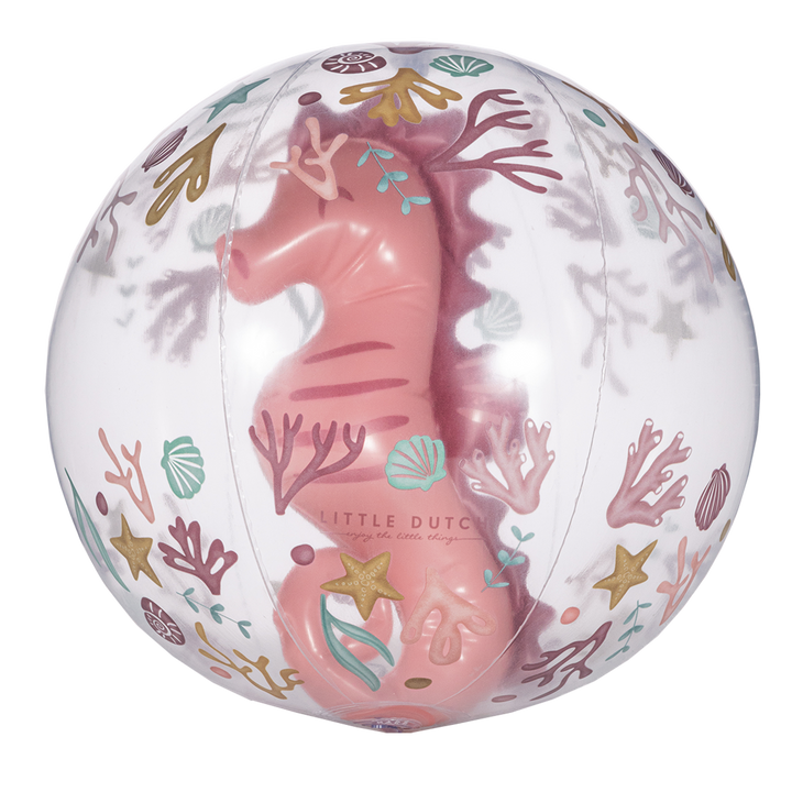 Little Dutch - 3D Beach Ball - Ocean Dreams Pink