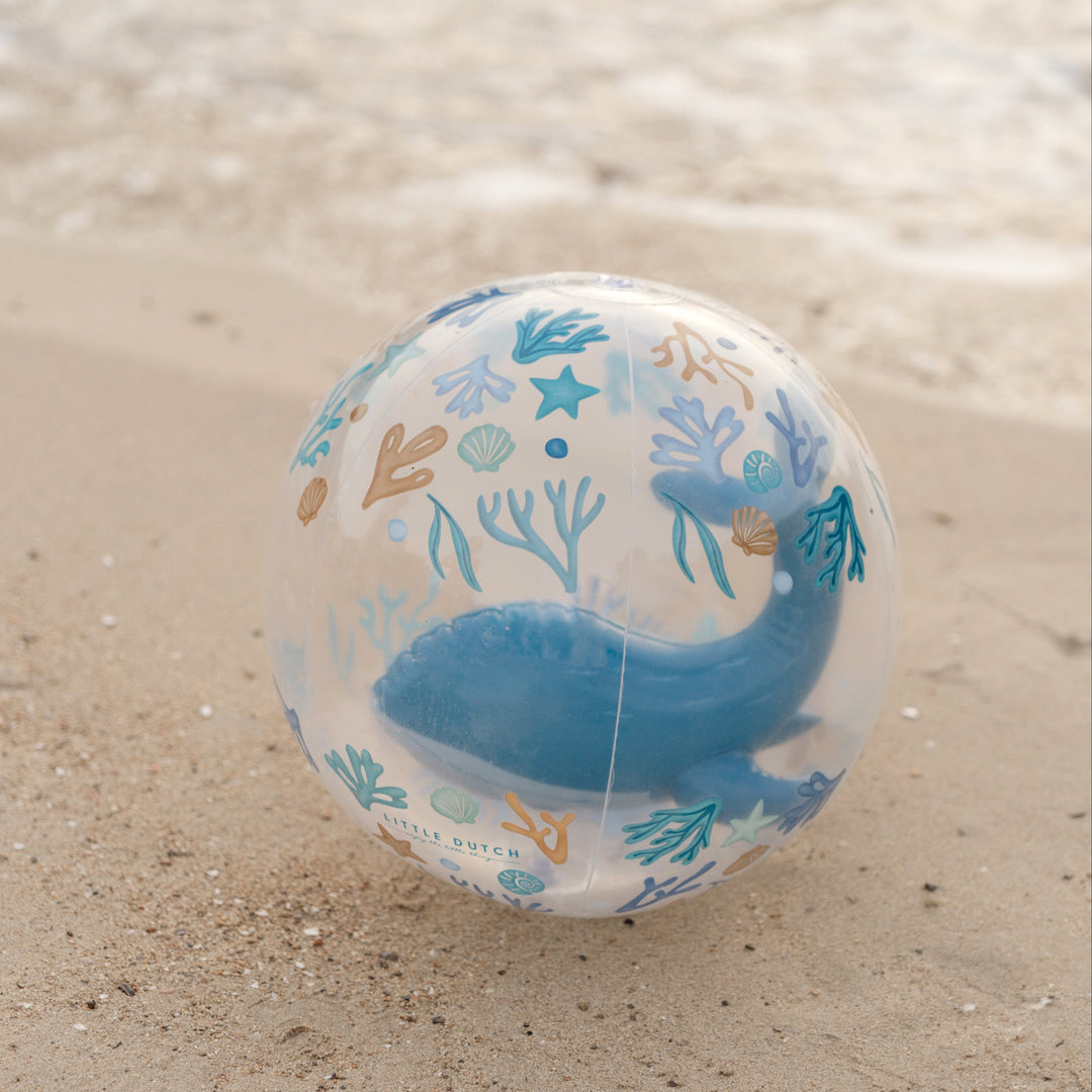 Little Dutch - 3D Beach Ball - Ocean Dreams Blue