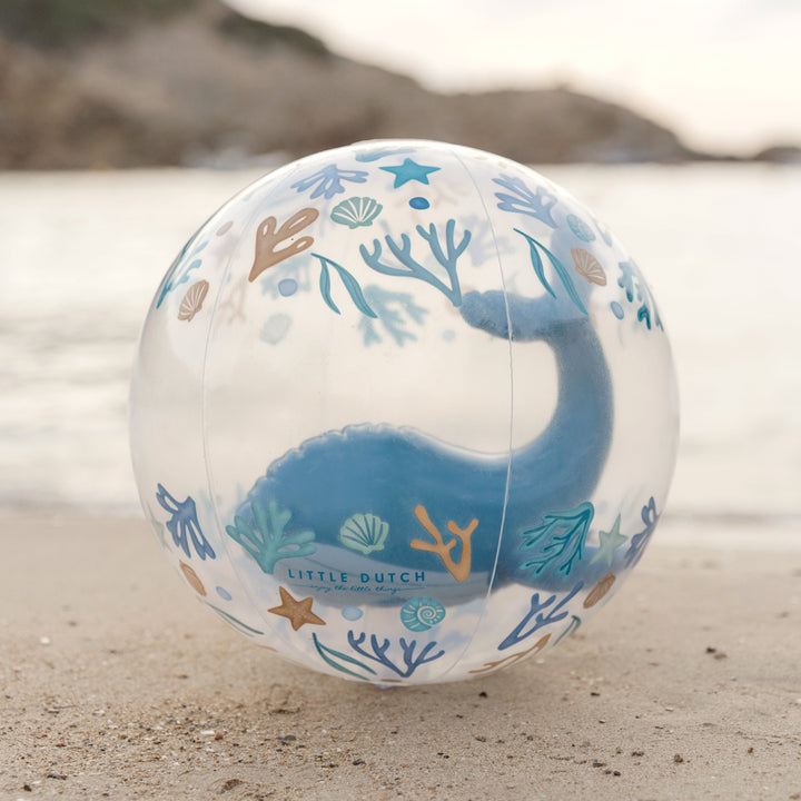 Little Dutch - 3D Beach Ball - Ocean Dreams Blue