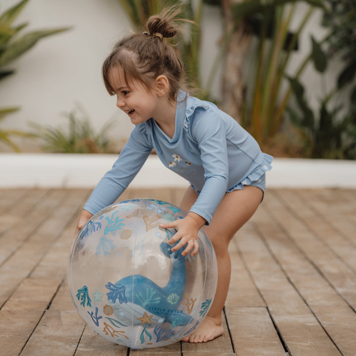 Little Dutch - 3D Beach Ball - Ocean Dreams Blue - Mabel & Fox