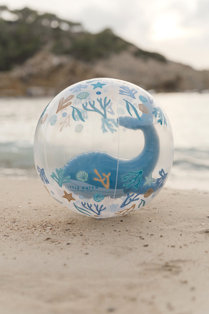 Little Dutch - 3D Beach Ball - Ocean Dreams Blue