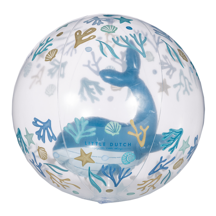 Little Dutch - 3D Beach Ball - Ocean Dreams Blue