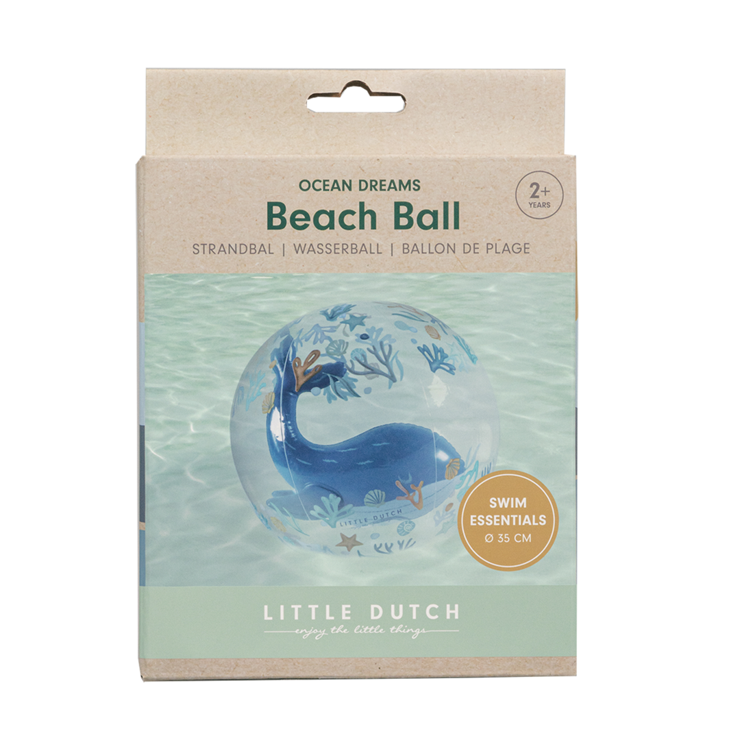 Little Dutch - 3D Beach Ball - Ocean Dreams Blue