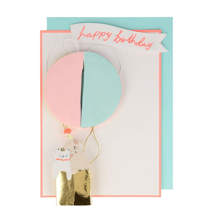 Meri Meri - Air Balloon Honeycomb - Birthday Card