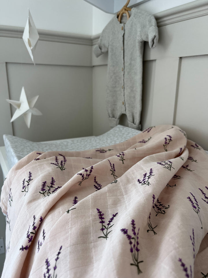 Mabel & Fox - Swaddle Muslin Blanket - Lavender