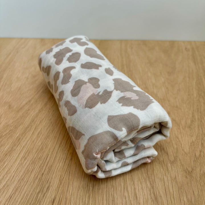 Mabel & Fox - Swaddle Muslin Blanket - Leopard