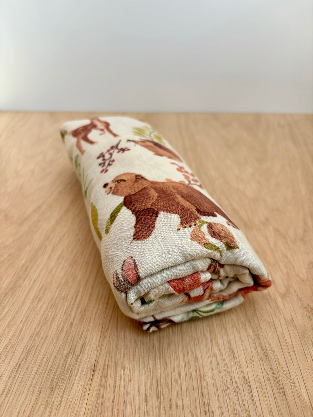 Mabel & Fox - Swaddle Muslin Blanket - Woodland Animals