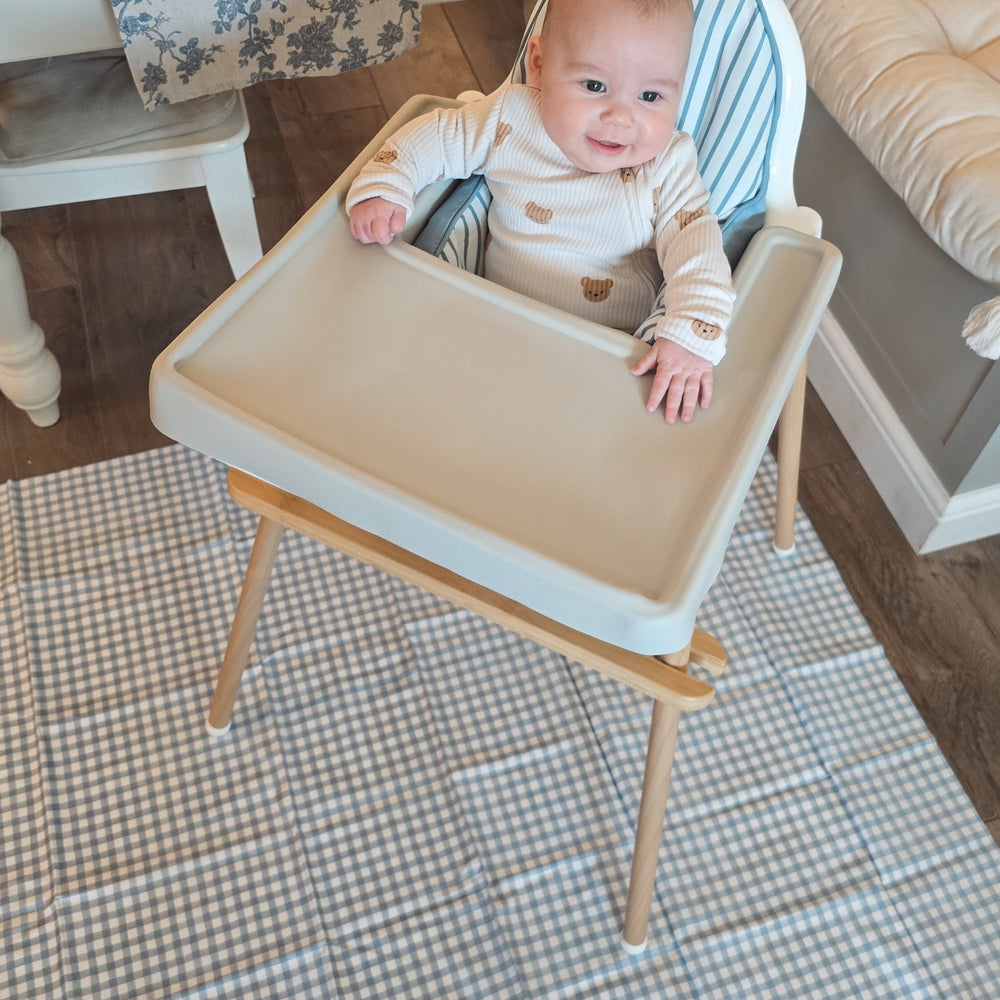 Mabel & Fox - Splash Mat - Blue Gingham - Mabel & Fox
