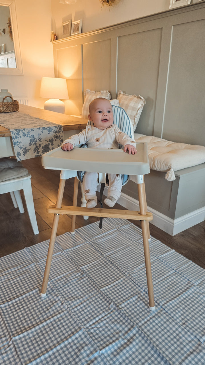 Mabel & Fox - Splash Mat - Blue Gingham - Mabel & Fox