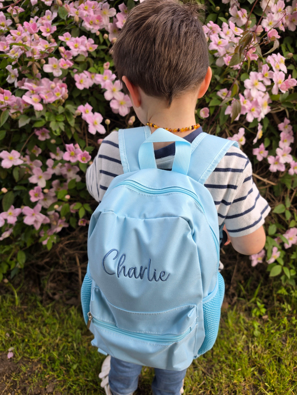 Mabel & Fox - Personalised Kids Mini Backpack - Blue - Mabel & Fox
