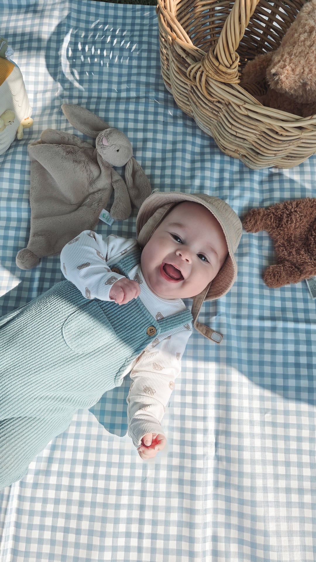 Mabel & Fox - Splash Mat - Blue Gingham - Mabel & Fox