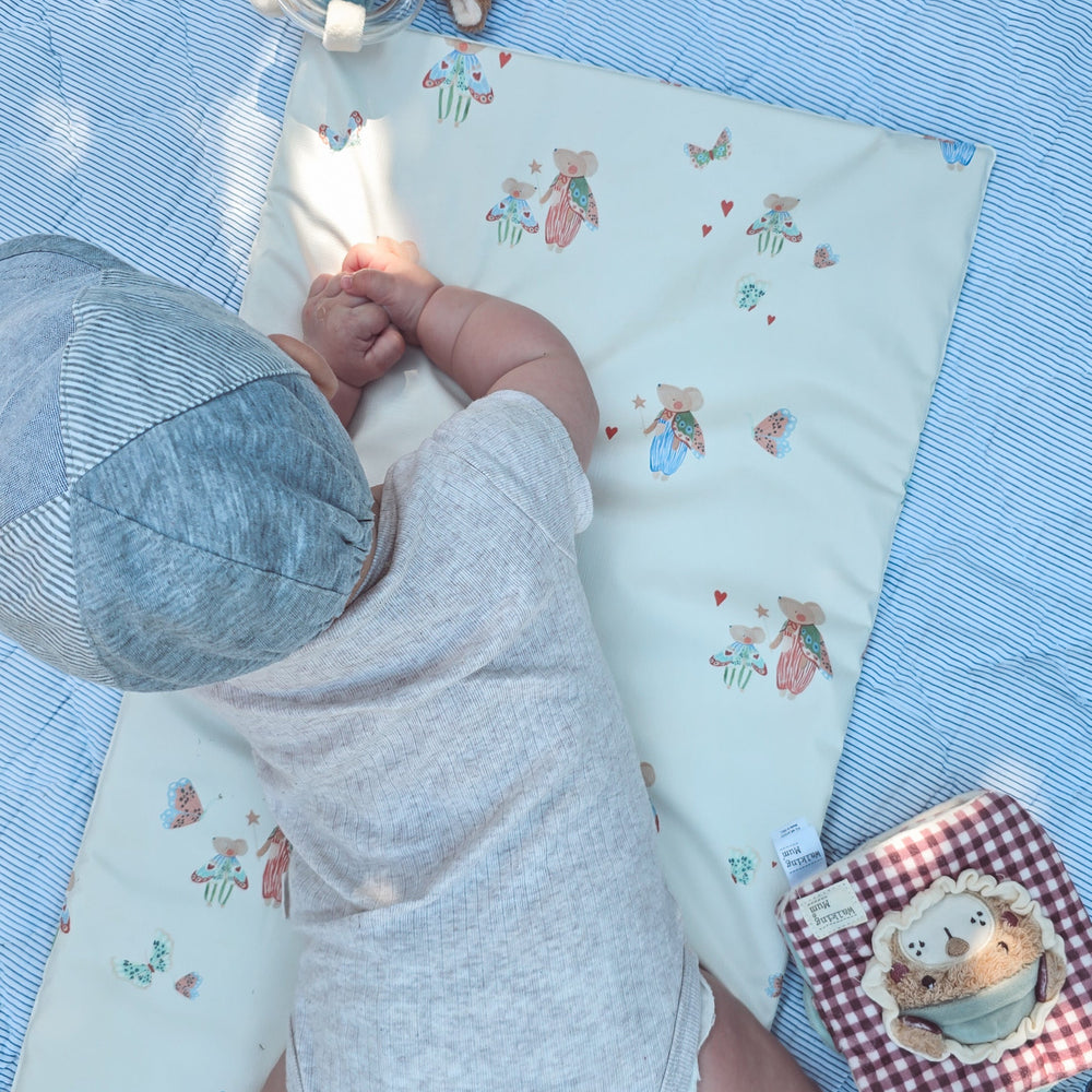 Mabel & Fox - Travel Changing Mat - Butterfly Mice - Mabel & Fox