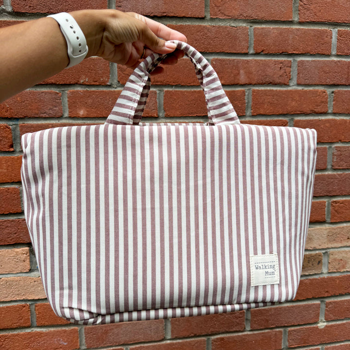 Walking Mum - Changing Bag - Praliné Stripes Moka