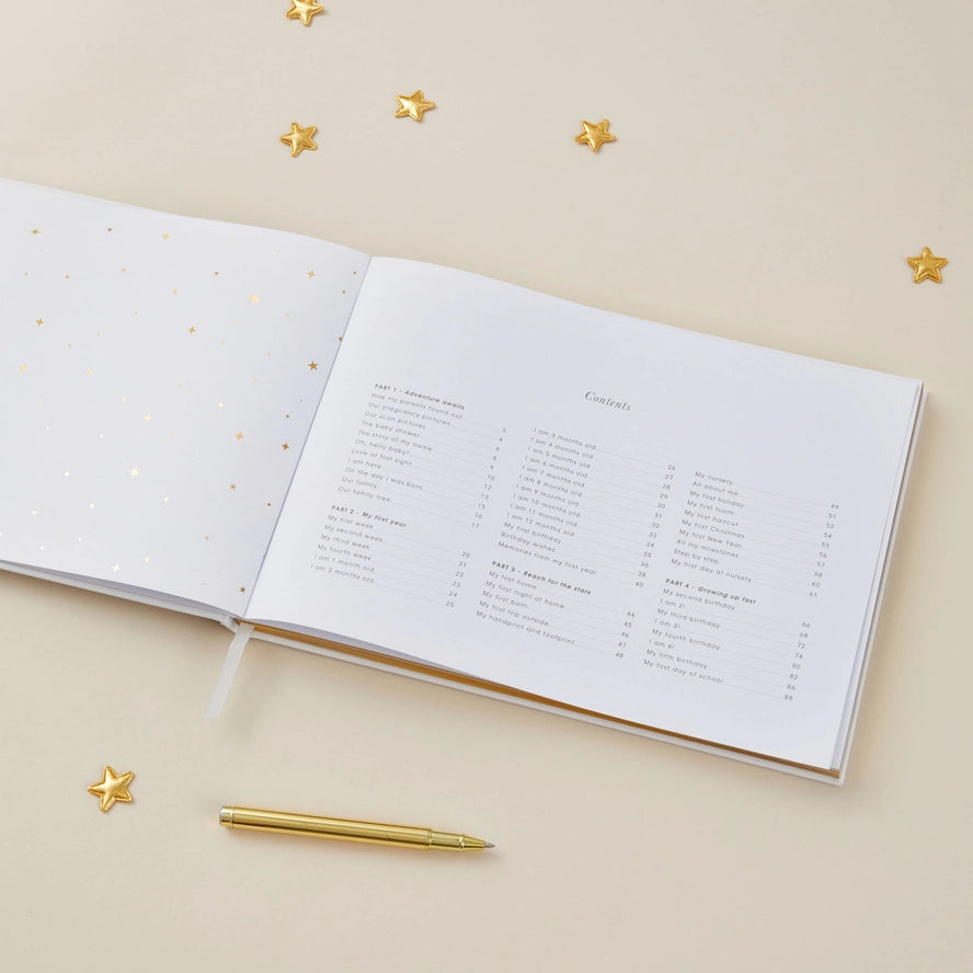 Blush & Gold - Baby Memory Book - Safari