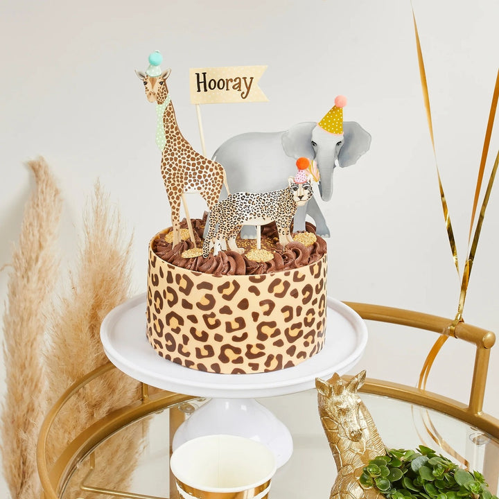 HootyBalloo By Green Club - Party Animal Cake Topper Set