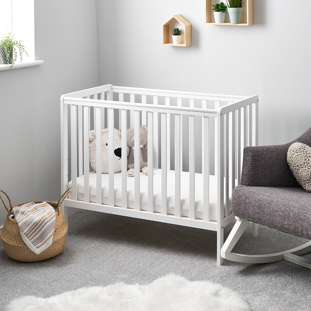 OBaby - Bantam Space Saver Cot - White