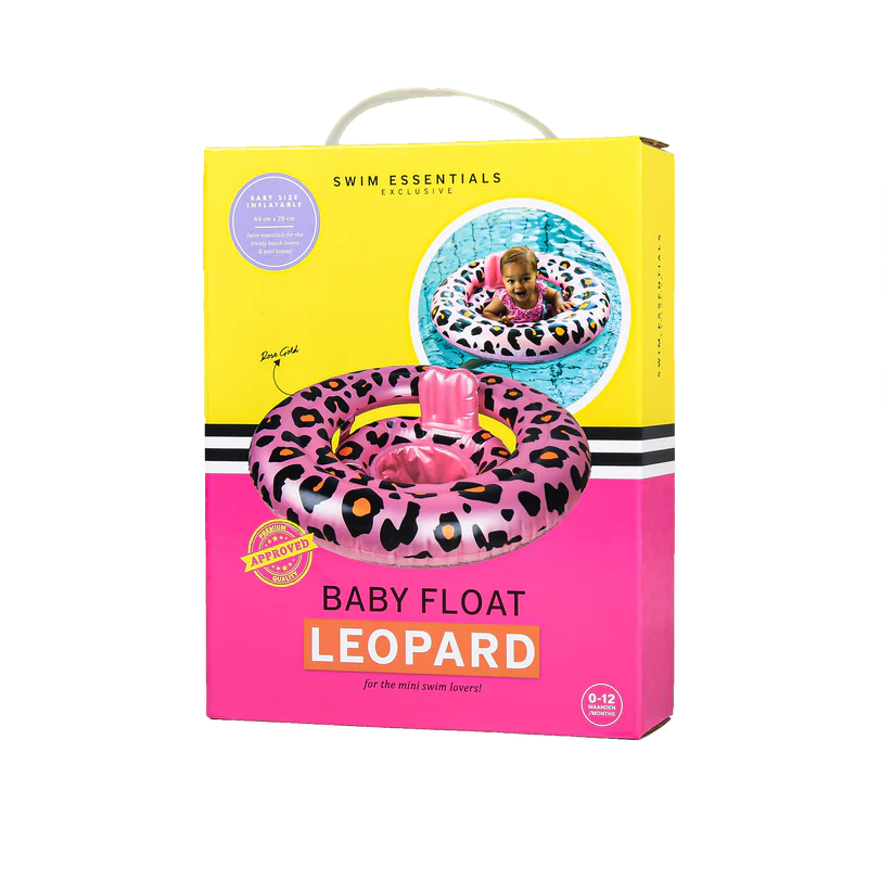 Swim Essentials - Baby Float - Rose Gold Leopard-0-1 years