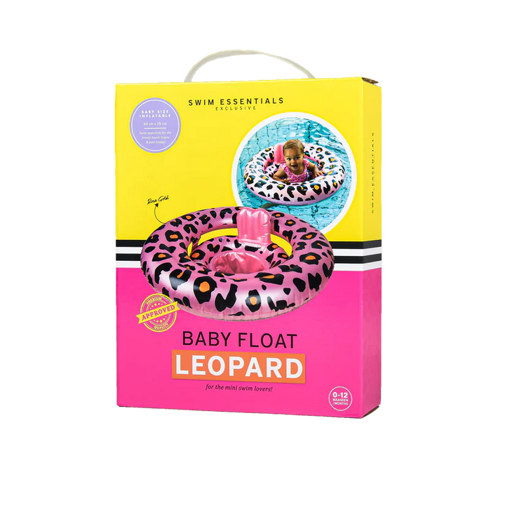 Swim Essentials - Baby Float - Rose Gold Leopard-0-1 years